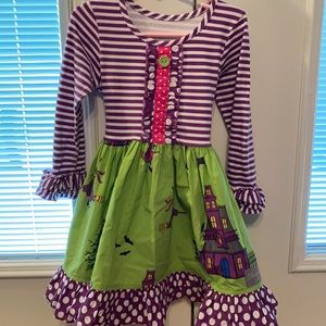Eleanor Rose Halloween witch dress 4-5